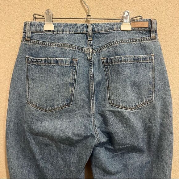 BLANK NYC “The Baxter” Distressed Rib Cage Straight Leg Jeans Size 29 “Over It” - Picture 11 of 16